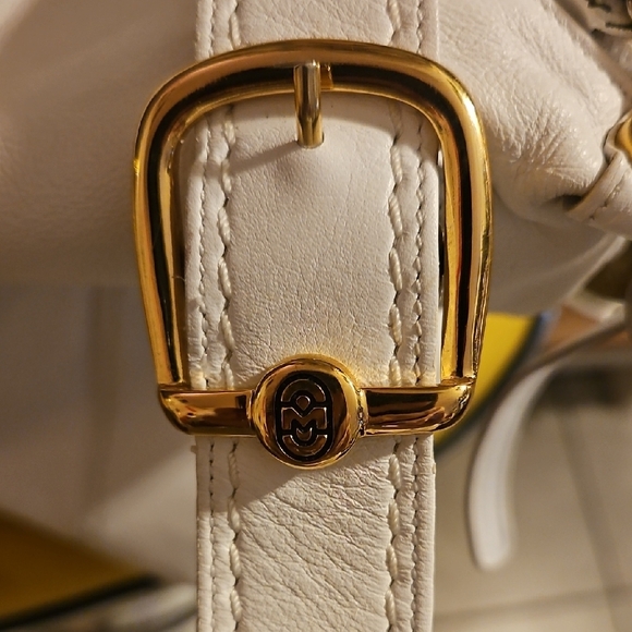 Marino Orlandi White Leather Satchel - Picture 13 of 13